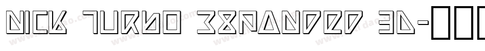 Nick Turbo Expanded 3D字体转换